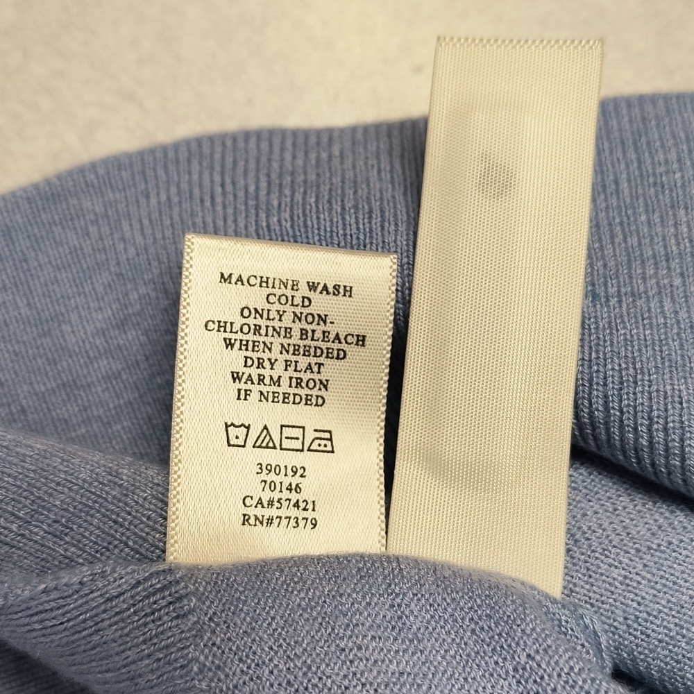 NWT Ann Taylor Blue Wool Blend Turtleneck Sweater with Smooth Texture Size XLP - Picture 7 of 8